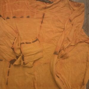 Proenza Schouler Orange Long Sleeve Tee